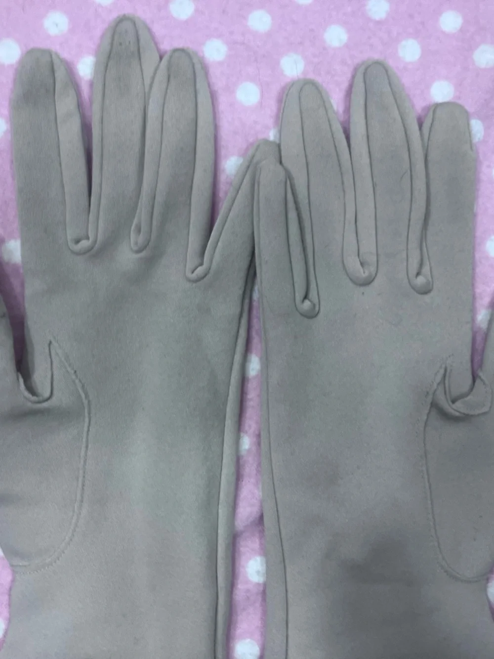 Vintage Taupe Gloves Sz. 7